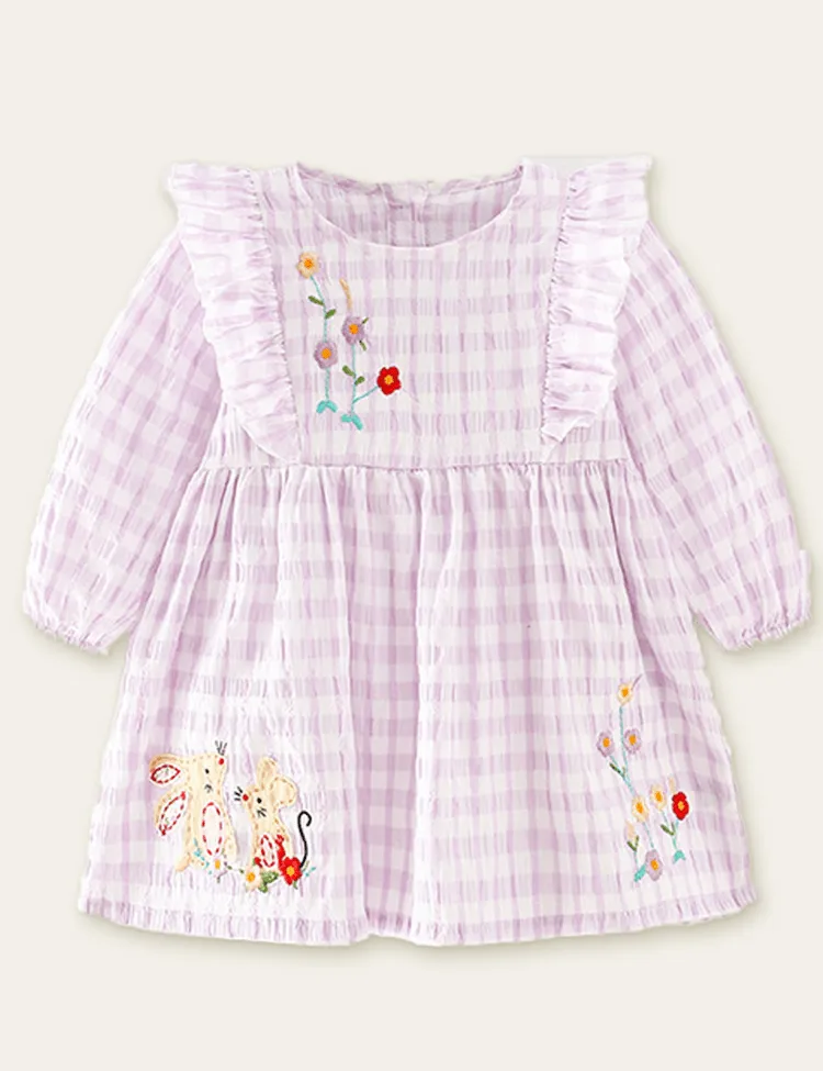 Cute Mouse Applique Dress