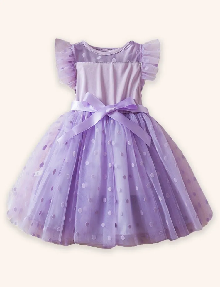 Cute Polka Dot Puffy Tulle Dress - Image 2