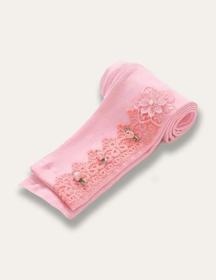 Cute Printed Embroidered Leggings - Image 9