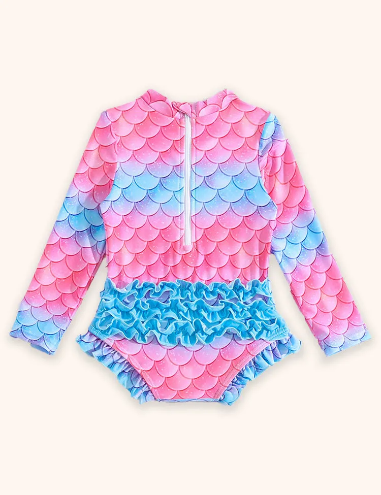 Cute Printed Sunscreen Swimsuit - Image 3