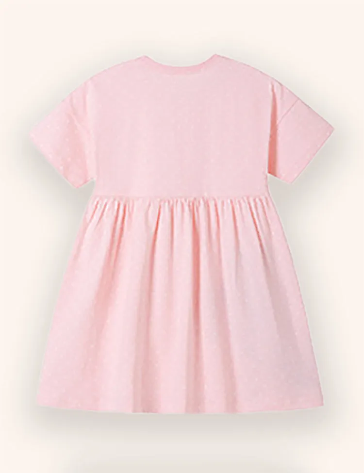 Cute Rabbit Applique Dress - Image 2