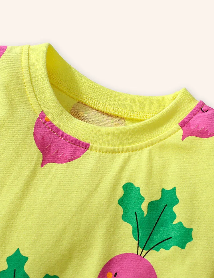Cute Radish Printed Dress - Image 2