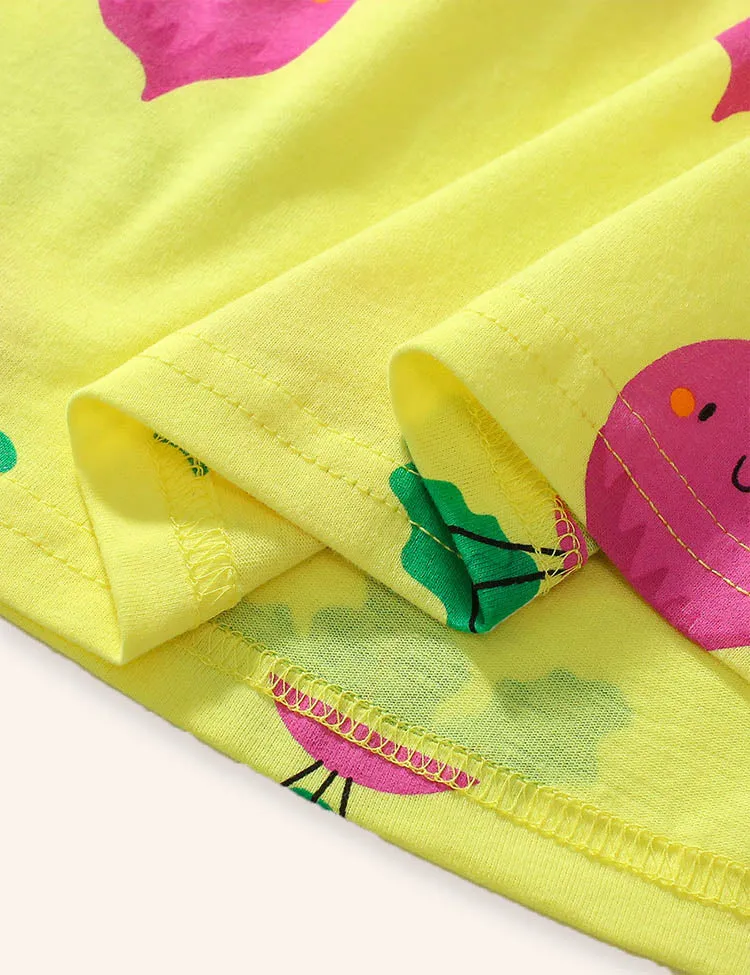Cute Radish Printed Dress - Image 4