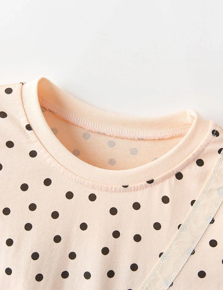 Cute Rainbow Applique Pocket Long Sleeve T-shirt - Image 5