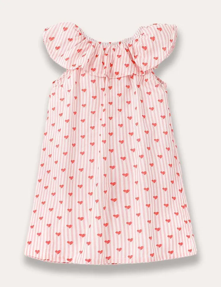 Cute Striped Heart Dress