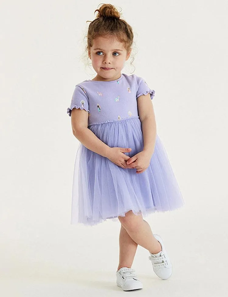 Cute Unicorn Print Dress - Image 3