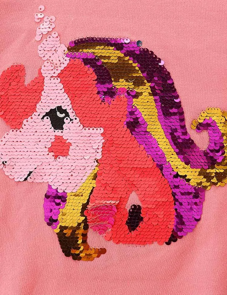 Cute Unicorn Sequin Sweatshirt - Image 2