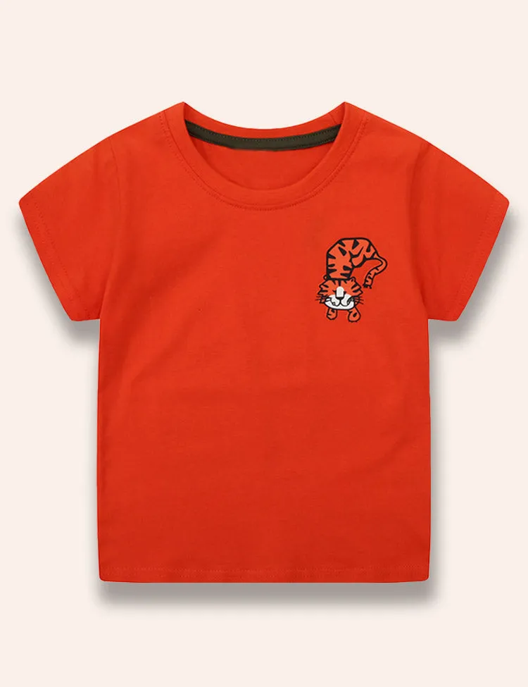 Cute Wild Animal Printed T-Shirt - Image 2