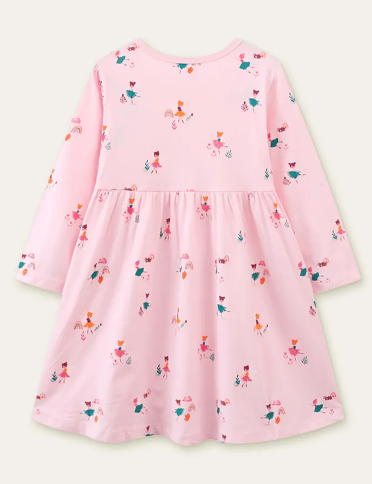 Dancing Fairy Printed Dress - Image 2