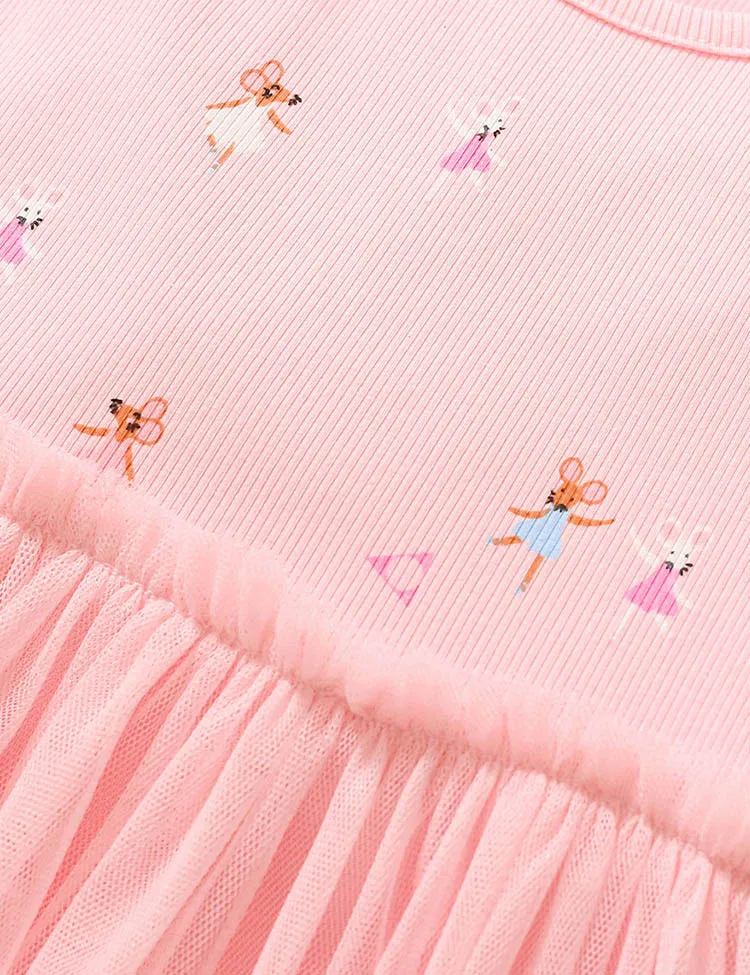 Dancing Mouse Printed Tulle Dress - Image 2