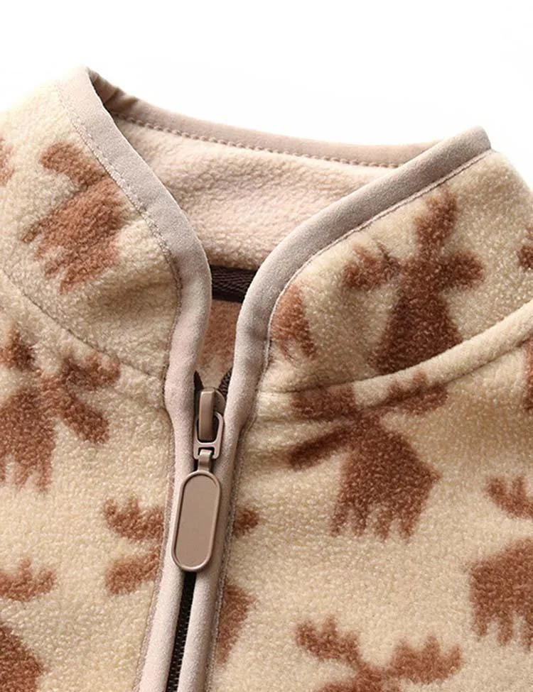 Deer Polar Fleece Jacket - Image 3
