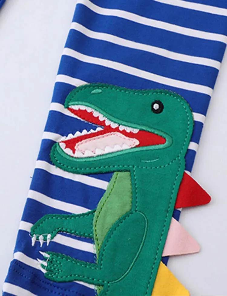 Dinosaur Appliqué Leggings - Image 2