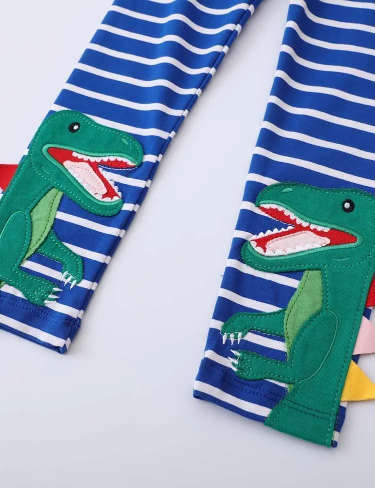 Dinosaur Appliqué Leggings - Image 4