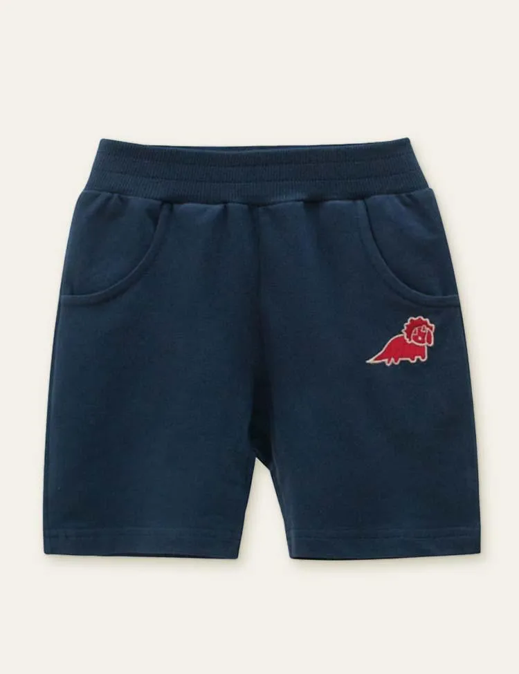 Dinosaur Cute Embroidered Shorts - Image 2