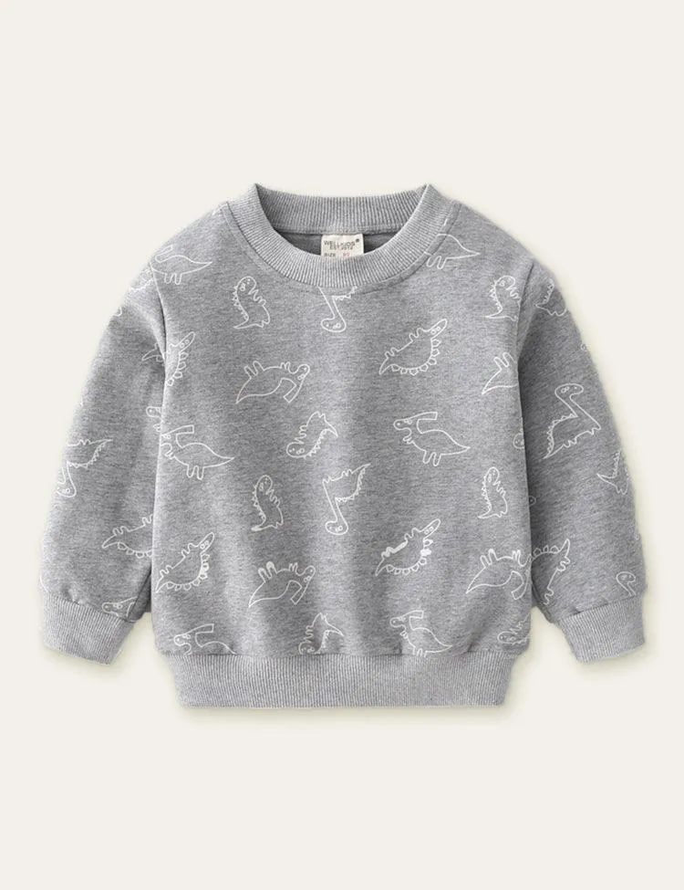Dinosaur Full Printed Sweatshirt - Image 3
