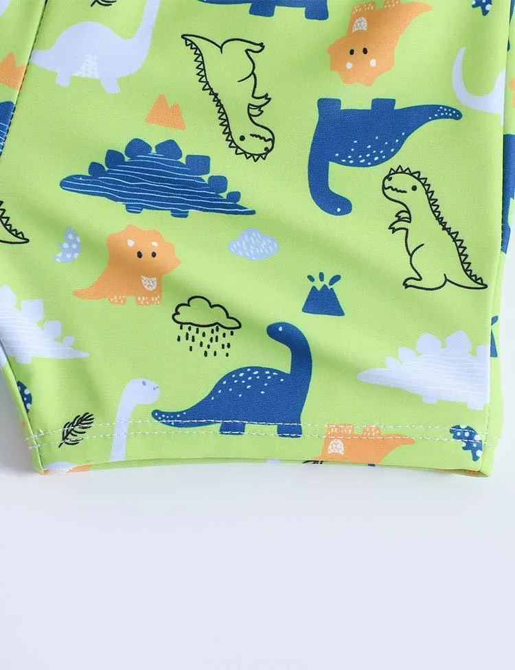 Dinosaur Full Printed Swimming Shorts - Image 3