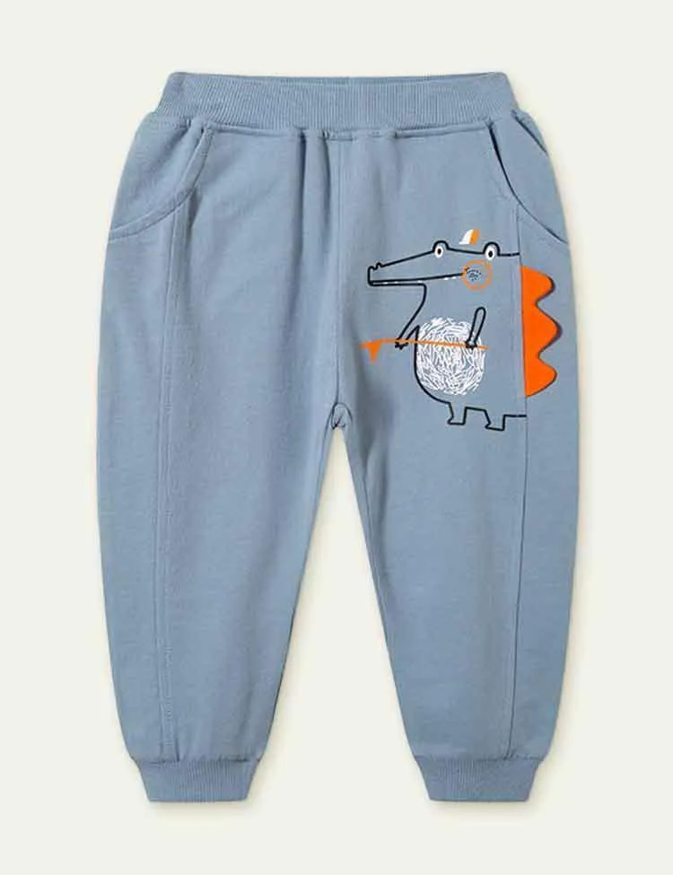 Dinosaur Pattern Sweatpants - Image 2