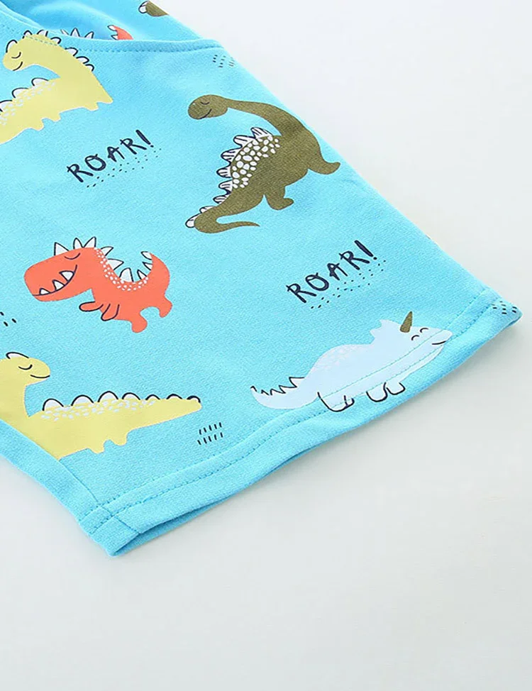 Dinosaur Print Cotton Shorts - Image 4