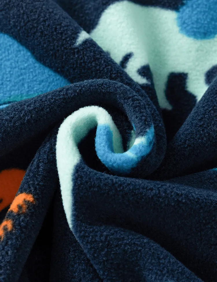 Dinosaur Printed Fleece Jacket - Image 2