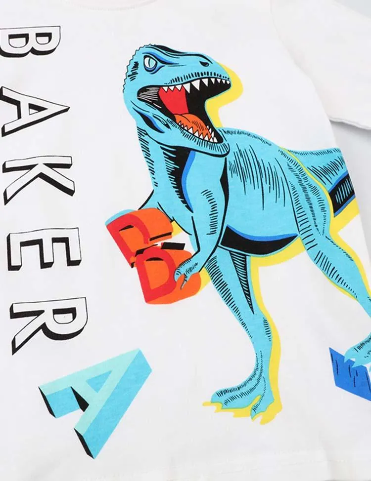 Dinosaur Printed Long-Sleeved T-shirt - Image 3