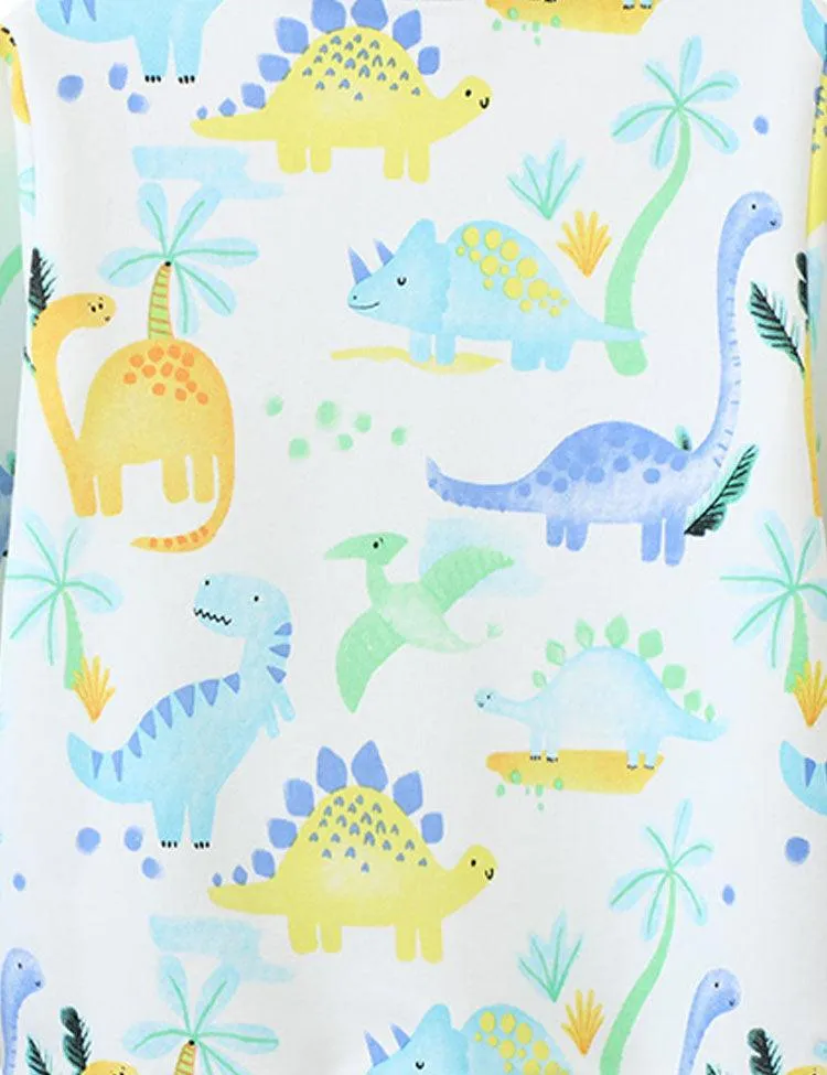 Dinosaur Printed Round Neck Sweater - Image 2