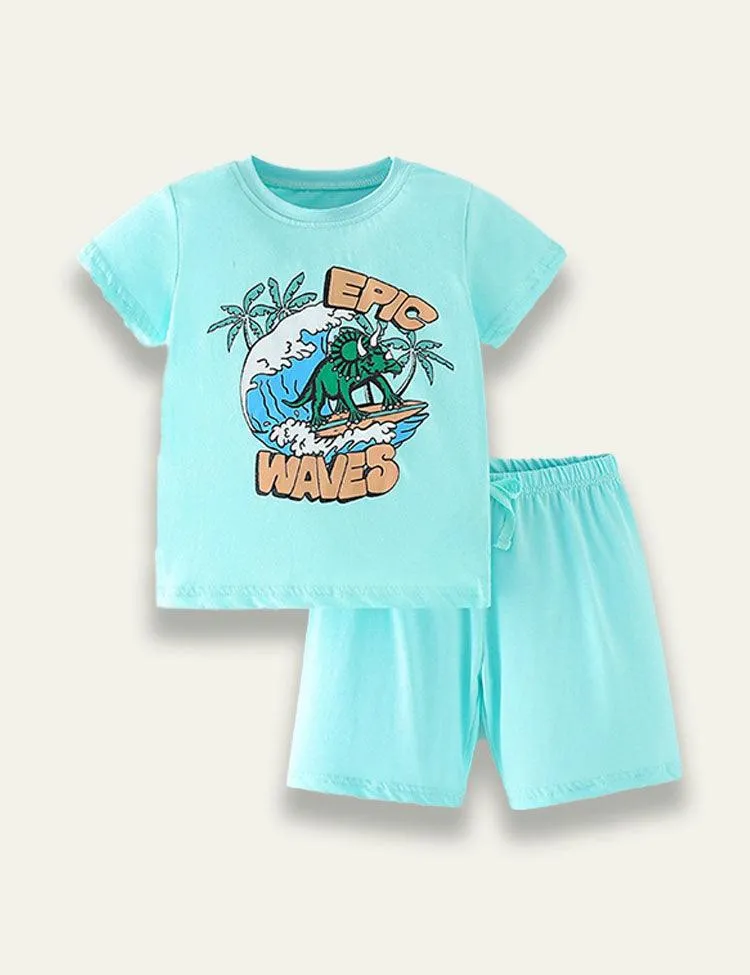 Dinosaur Printed Set