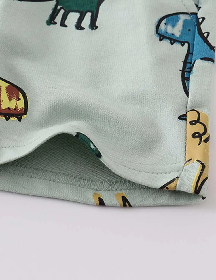Dinosaur Printed Shorts - Image 3