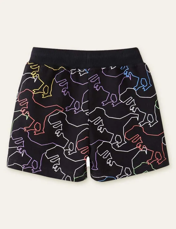 Dinosaur Printed Shorts - Image 2