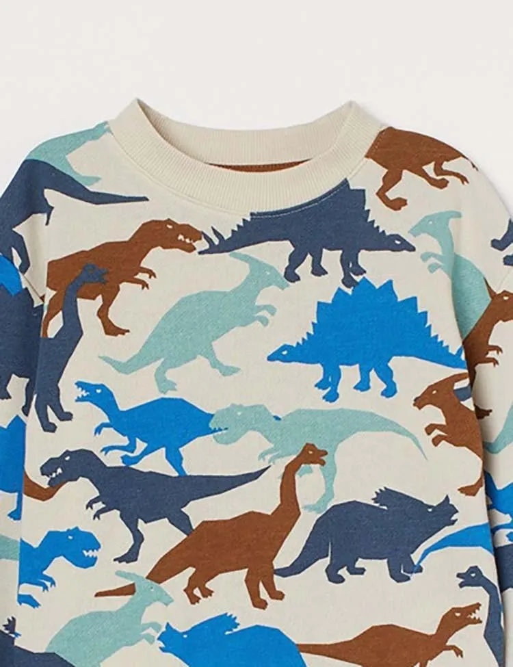 Dinosaur Printed Sweatshirt - Image 2