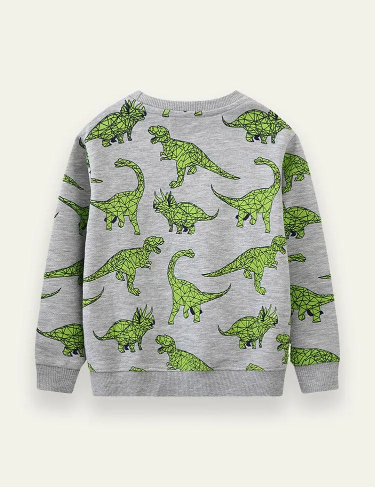 Dinosaur Printed Sweater - Image 2