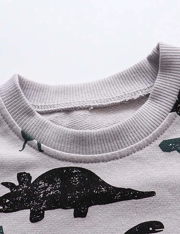 Dinosaur Printed Sweatshirt - Image 2