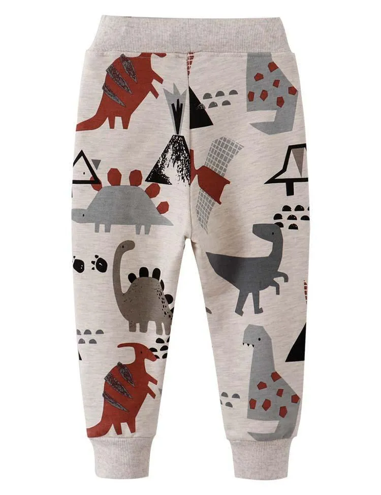 Dinosaur Printed Sweatpants - Image 2