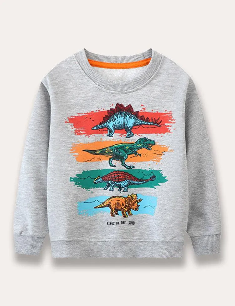 Dinosaur Printed Sweatshirt