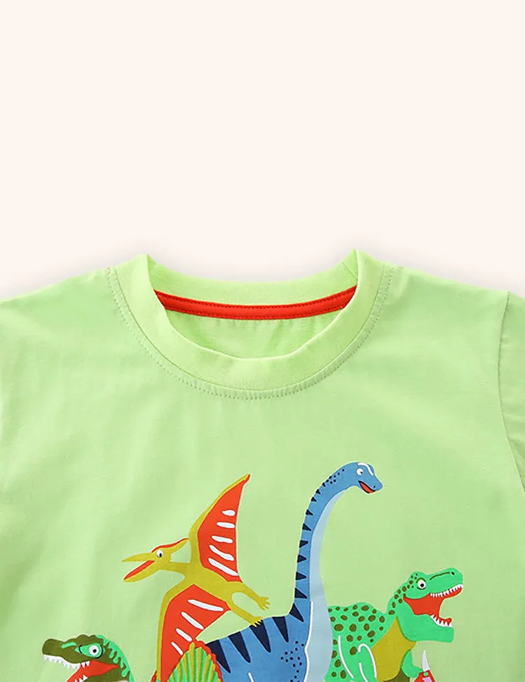 Dinosaur Printed T-shirt - Image 3