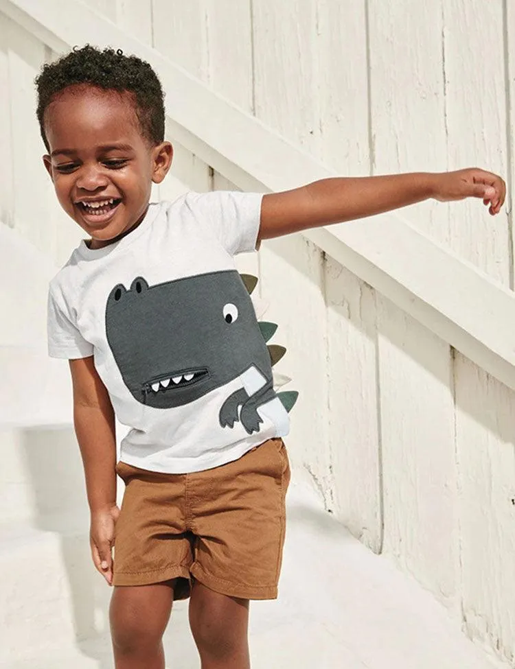 Dinosaur Round Neck T-shirt - Image 4