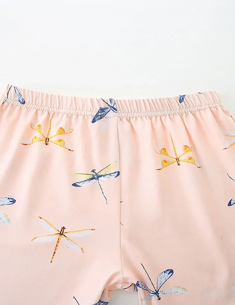 Dragonfly Print Short Sleeve T-Shirt and Shorts Set - Image 4