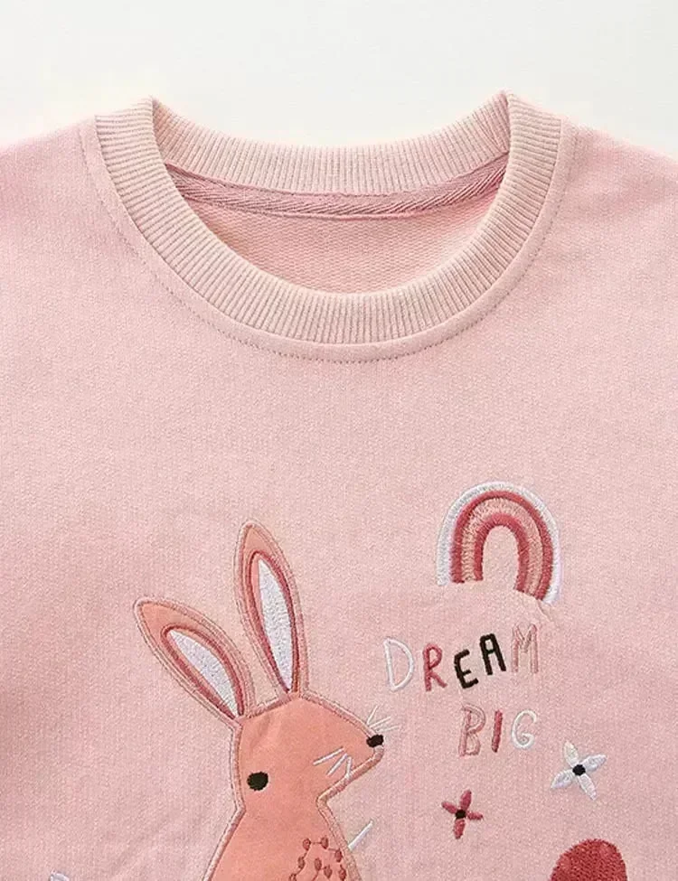 Dream Rabbit Appliqué Sweatshirt - Image 4
