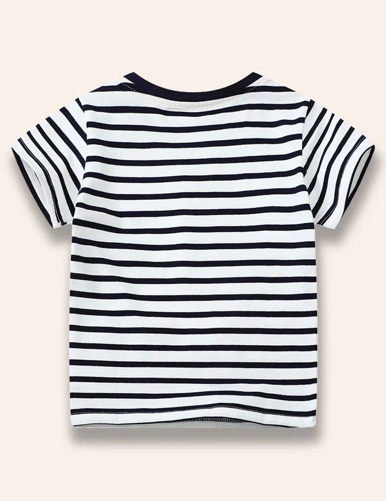 Driving Animal Appliqué T-Shirt - Image 3