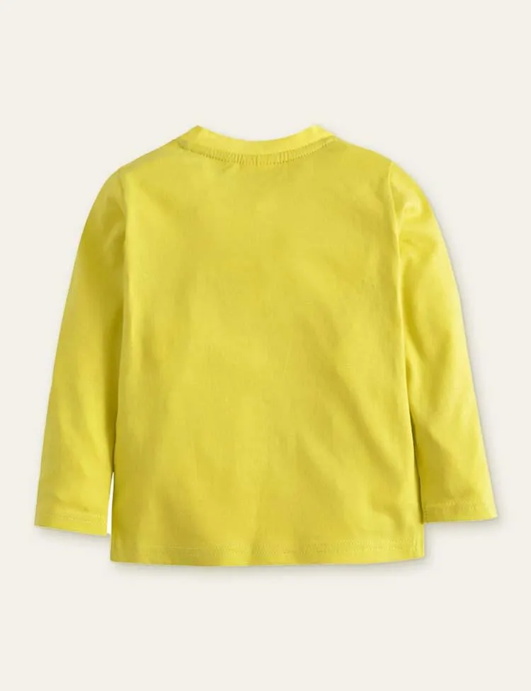 Duck Appliqué Pocket Long Sleeve T-shirt - Image 2