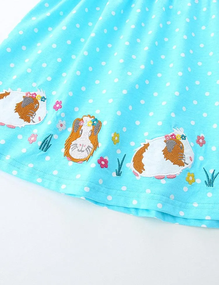 Dutch Pig Embroidered Knitted Dress - Image 3