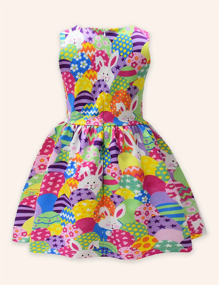 Easter Bow-knot Printed Dress - Image 2
