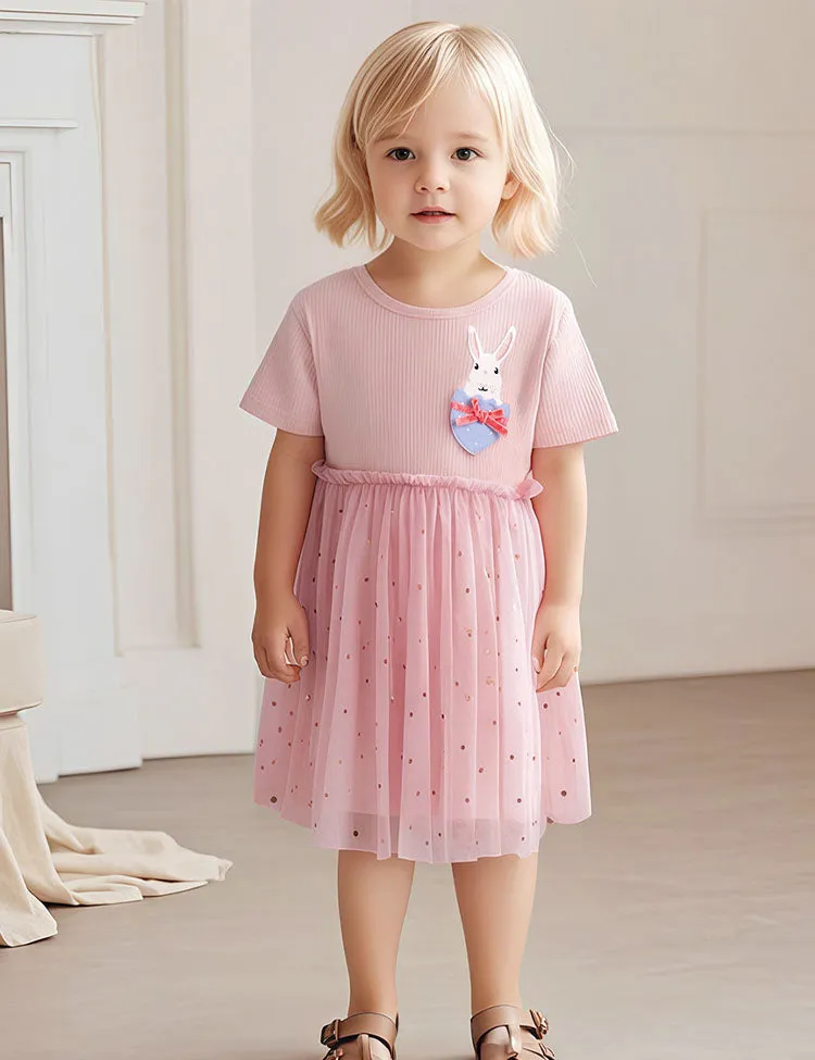 Easter Bunny Appliqué Tulle Dress - Image 2