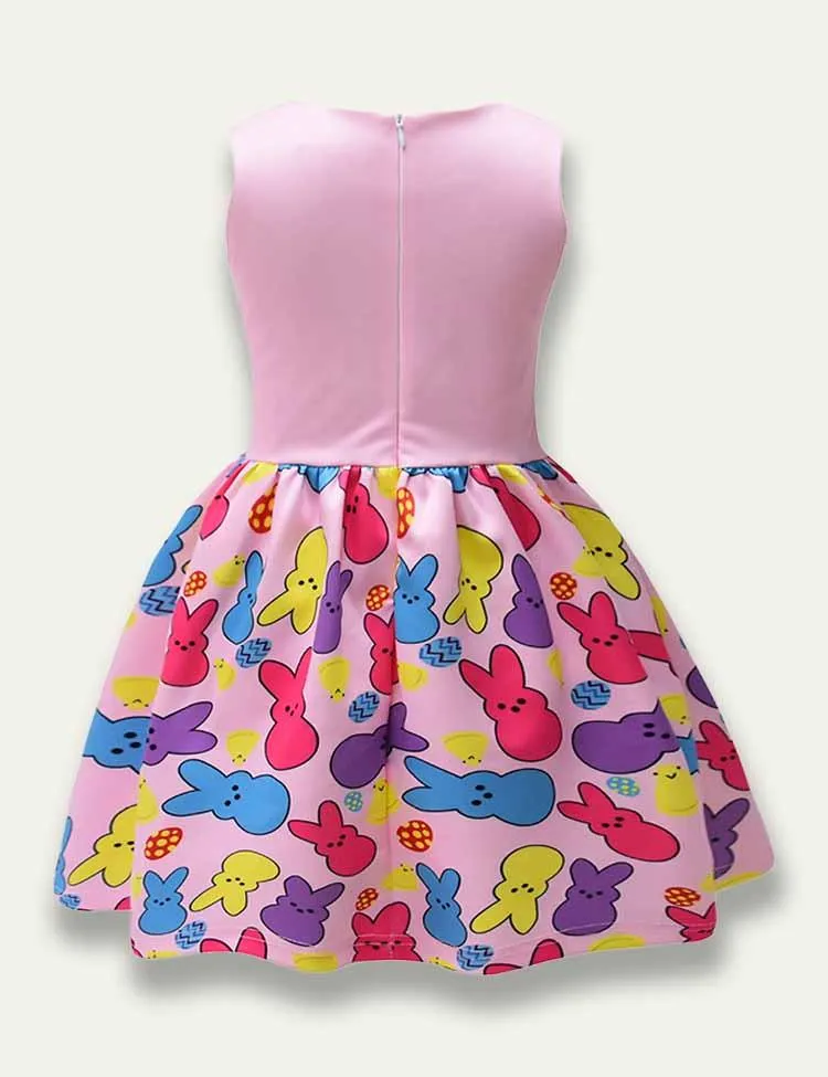 Easter Bunny Bow Sleeveless Dress - Image 2
