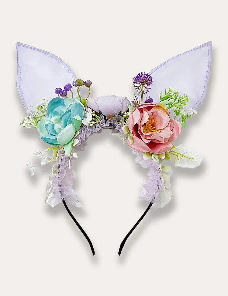 Easter Bunny Flower Headband - Image 2