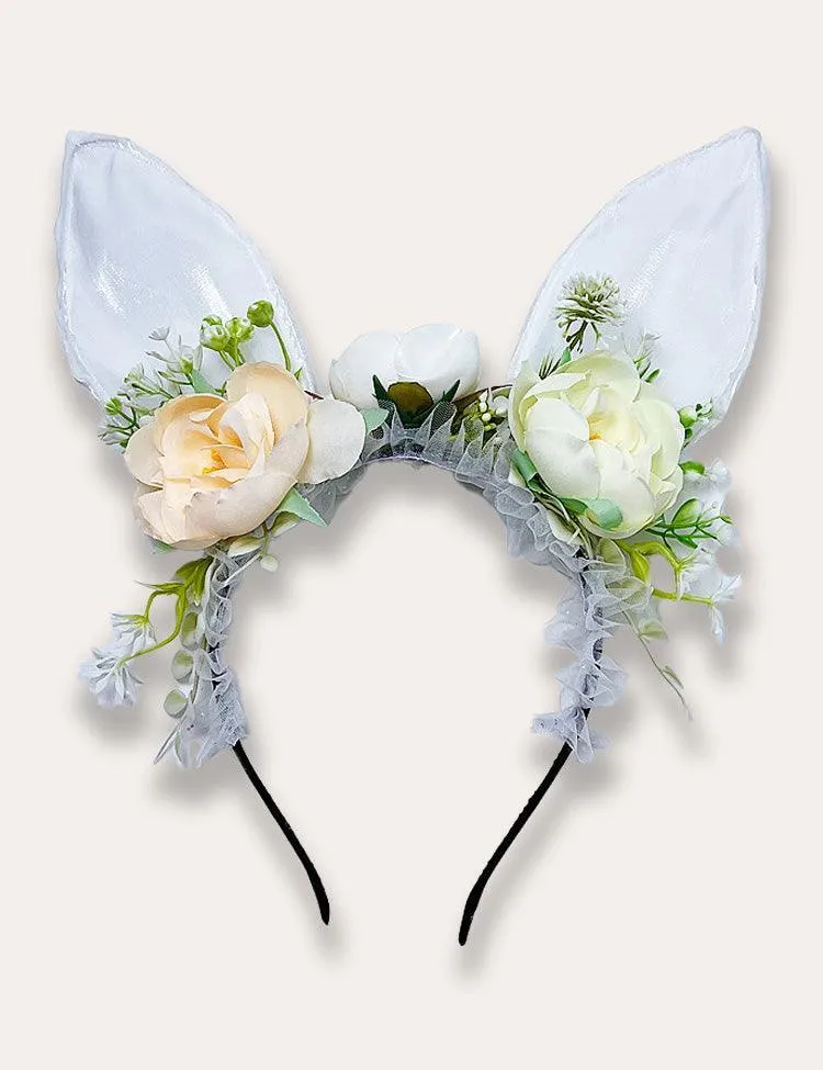 Easter Bunny Flower Headband - Image 3