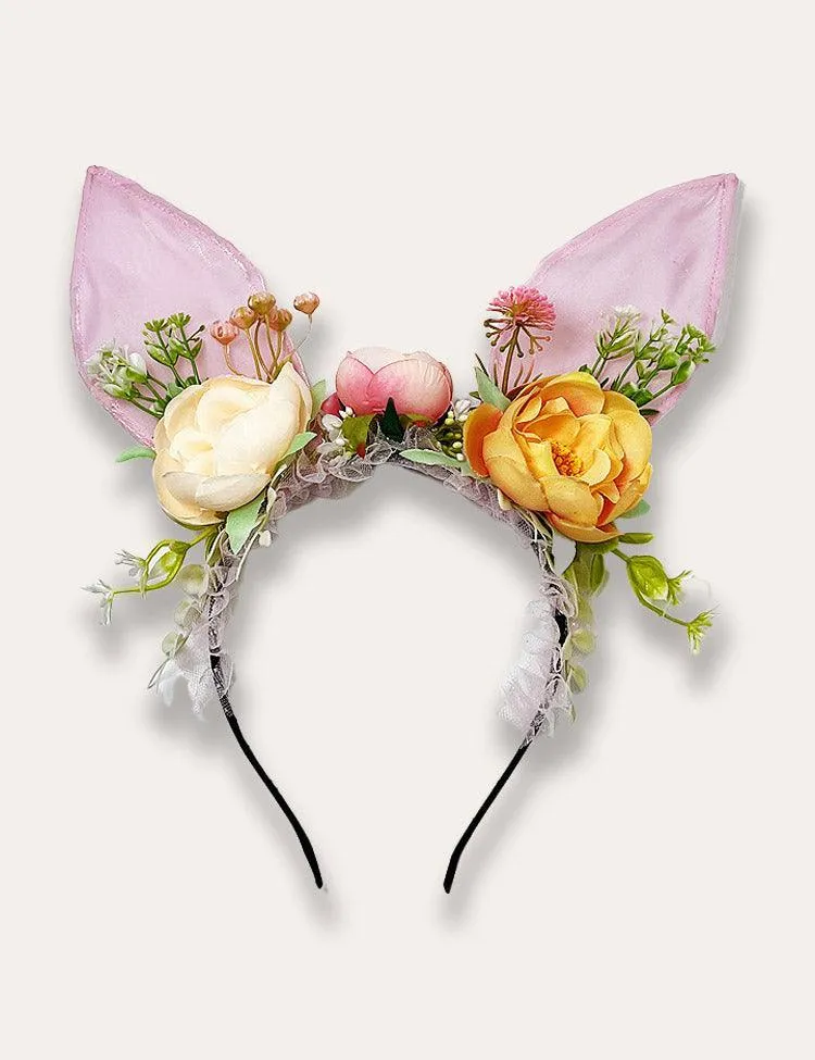 Easter Bunny Flower Headband - Image 4