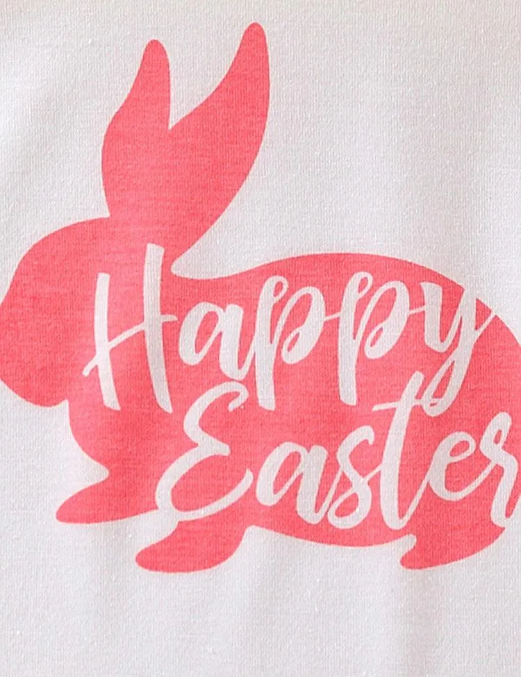Easter Bunny Print Flare Pants Set - Image 2