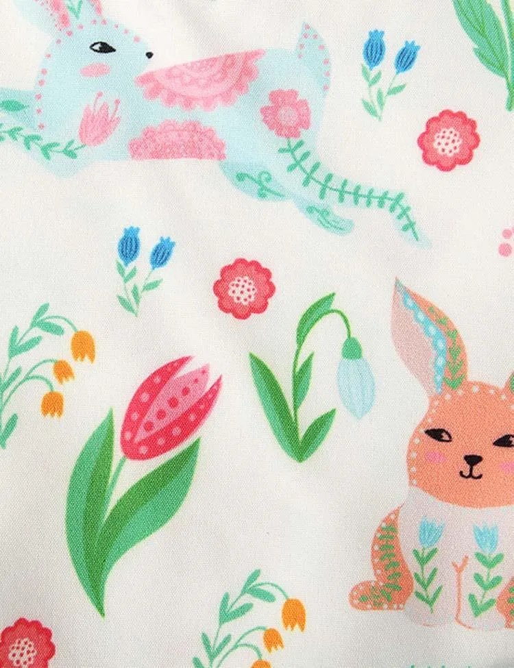 Easter Bunny Print Tulle Dress - Image 2