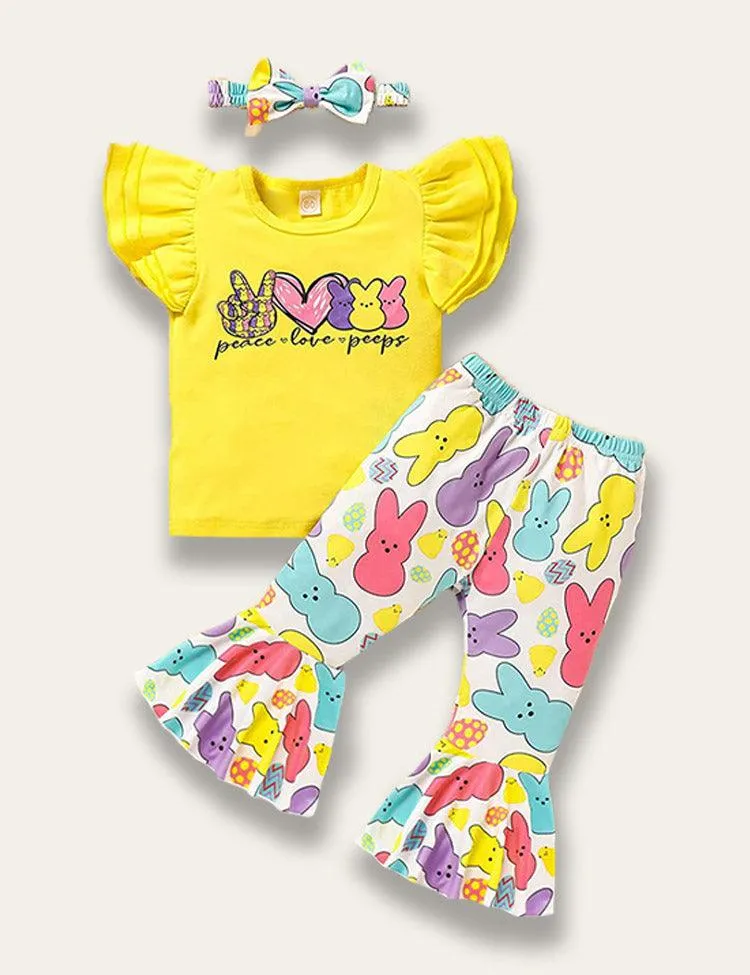 Easter Bunny Print Two Piece Set