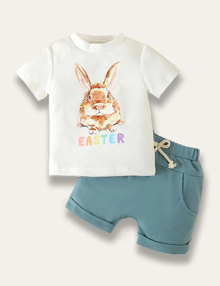 Easter Bunny Short Sleeve Set